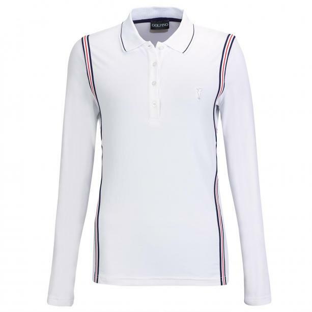 NWT GOLFINO Ladies MARJORY POLO 4338622 100 White Sz 2 4 6 8 10 12 14 16 18 NEW
