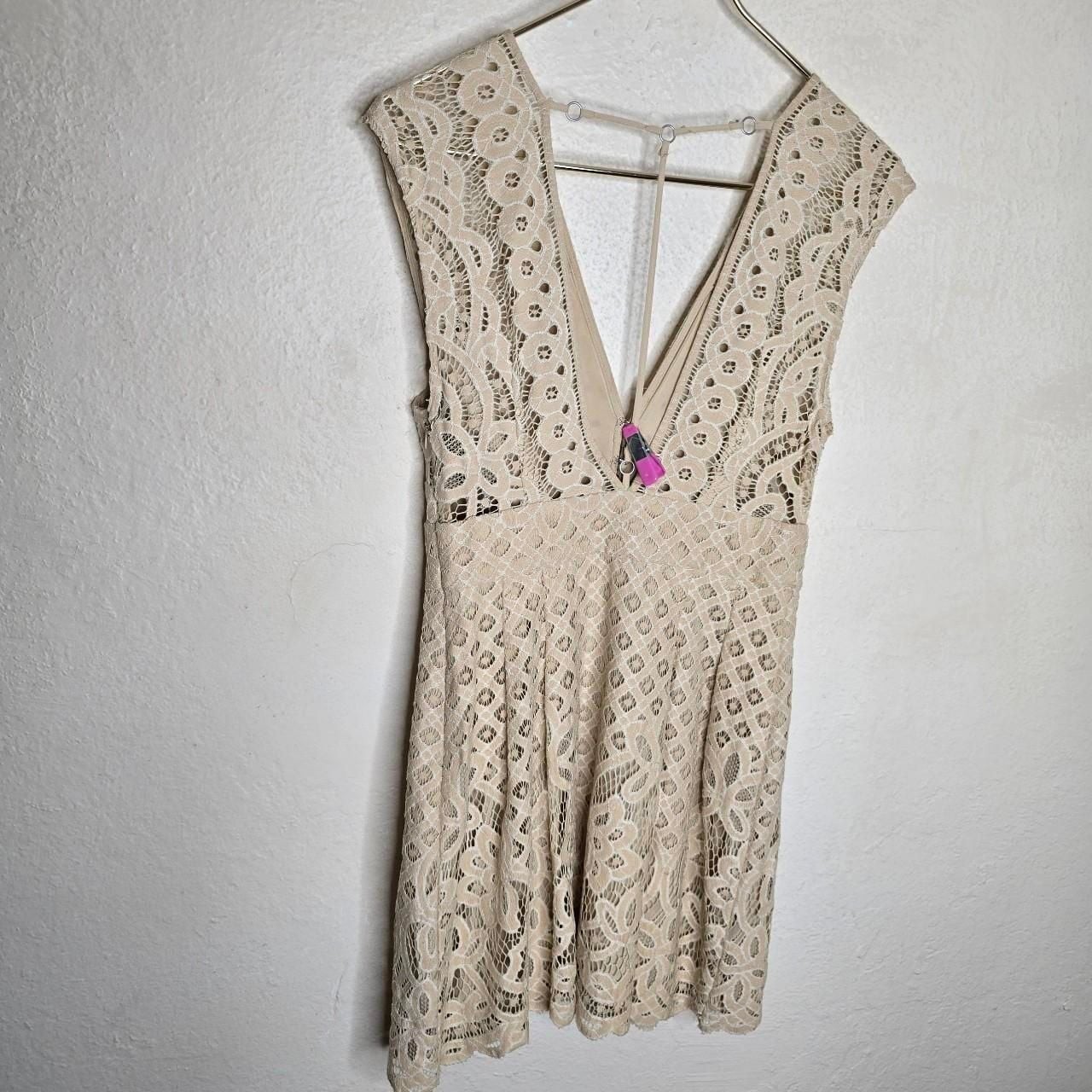 Free People One Million Lovers Lace Mini Dress