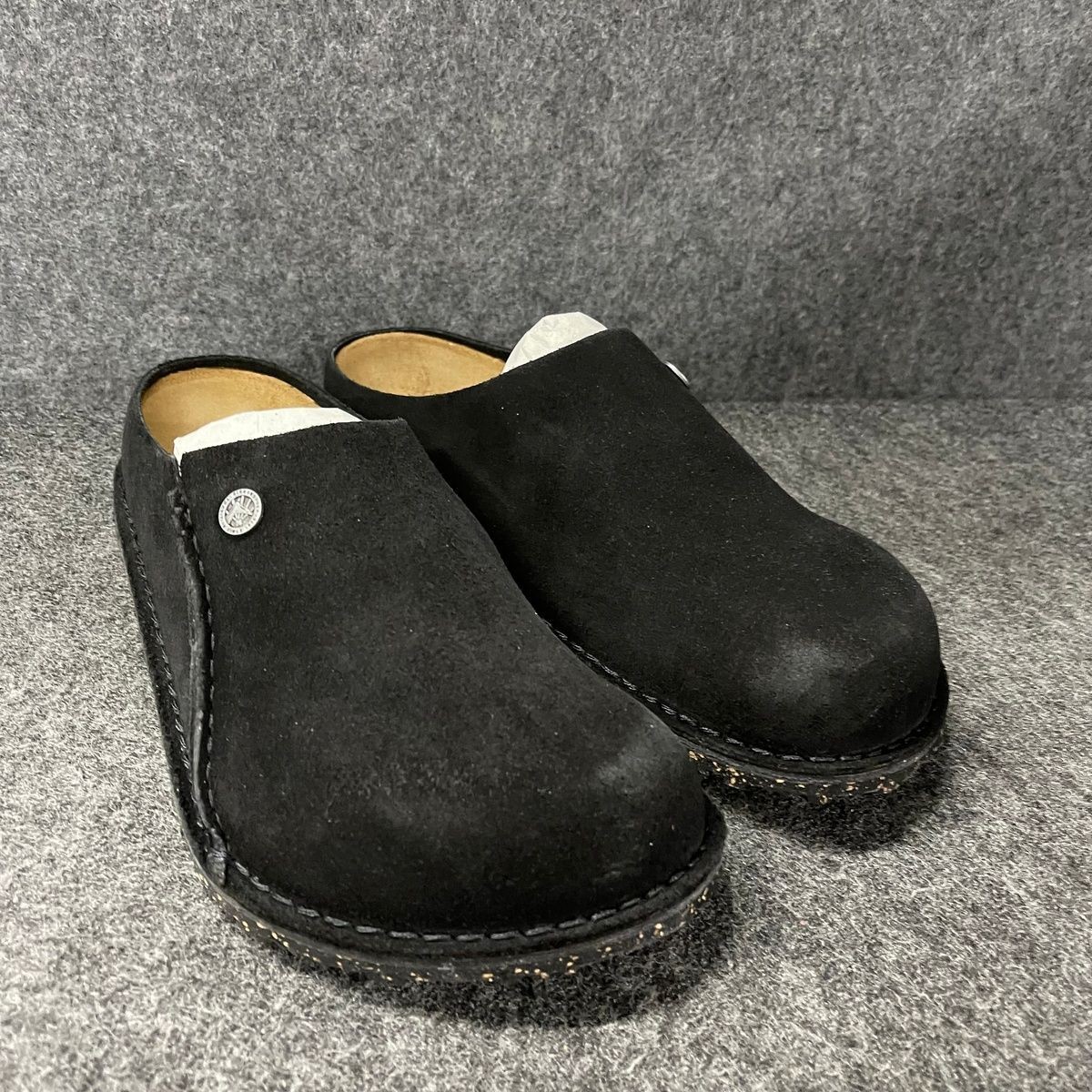 BIRKENSTOCK Zermatt Premium Suede Slipper Men’s Size US 10 Black