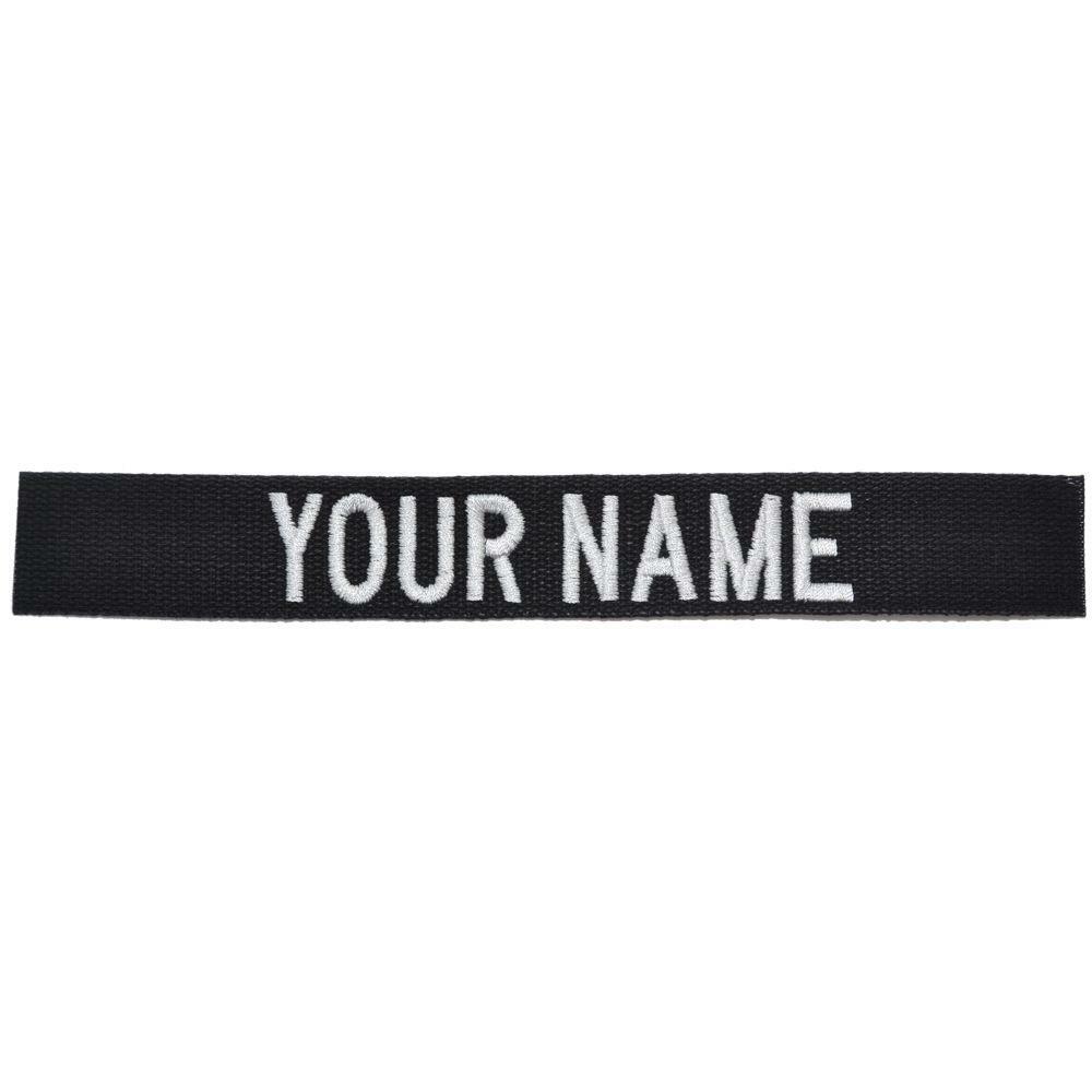 Custom Nylon/Cotton Webbing Name Tape – Black