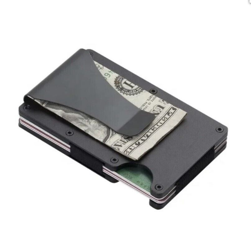 Metal Wallet Minimalist Laser Engraved with Bill and Ted
