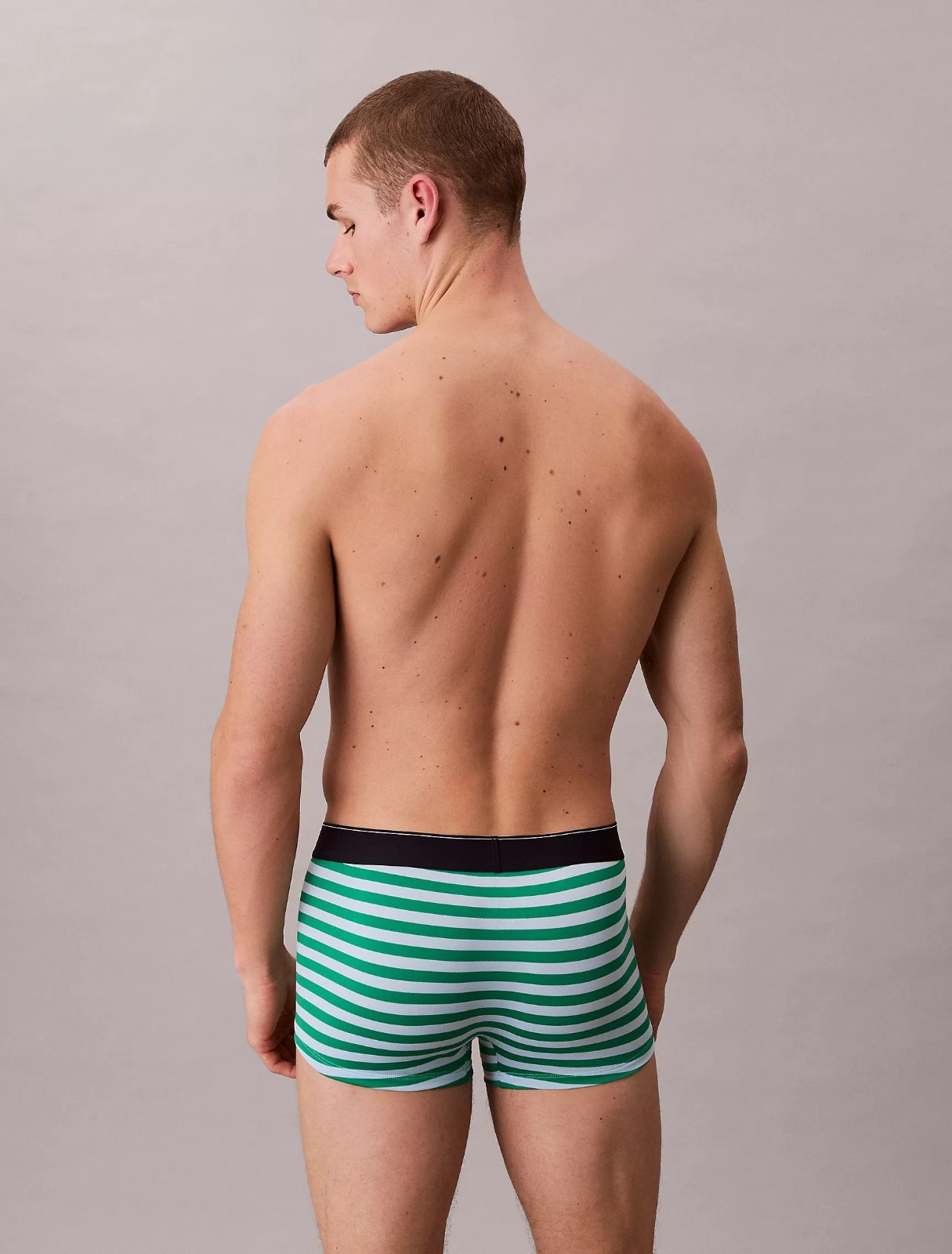Calvin Klein Men’s Graphic Monogram Microfiber Low Rise Trunk, M L Green NWT