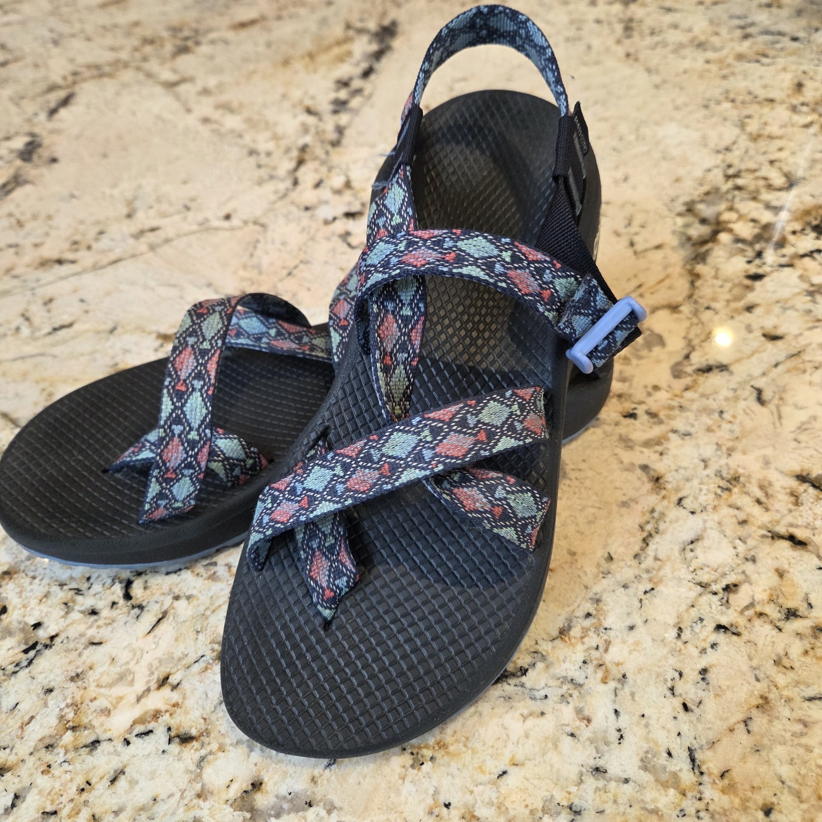 Chaco Z Cloud 2 Trace Eclipse Sport Sandals Women 9W Wide Hiking Camino Comfort