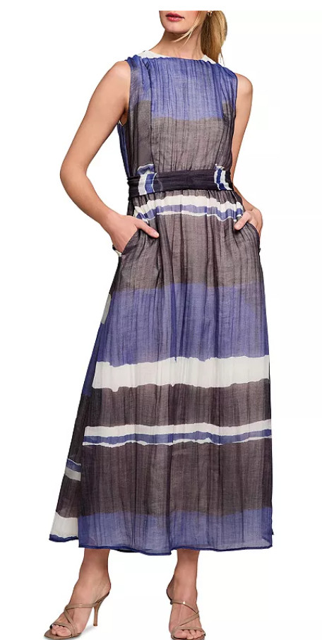NIC+ZOE Gold Label Gallery Stripe Luna Dress Size 10-NWT-GORGEOUS-Retails $298
