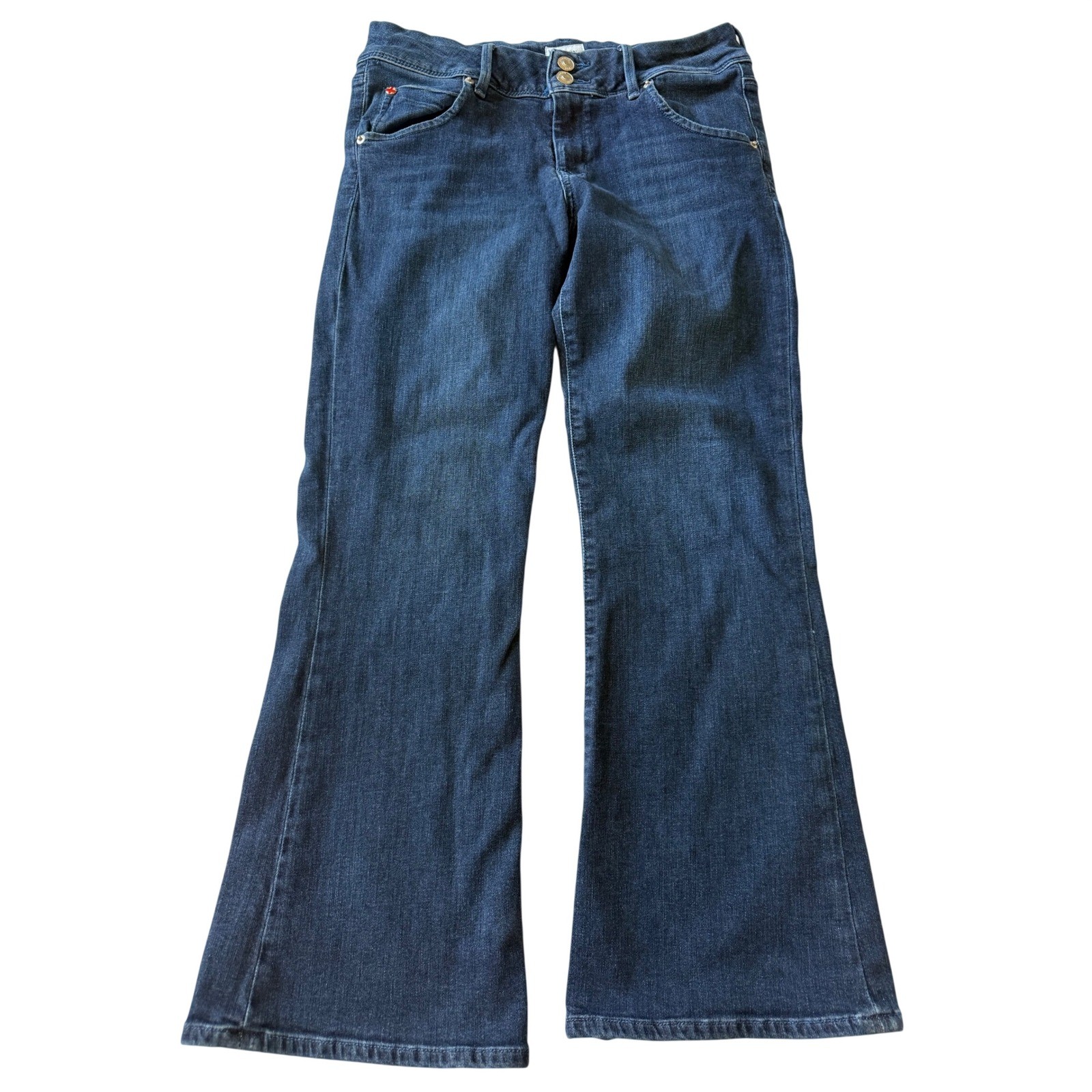 Hudson Womens Collin Bootcut Jeans 29 Blue Denim Midrise Western Stretch Y2K
