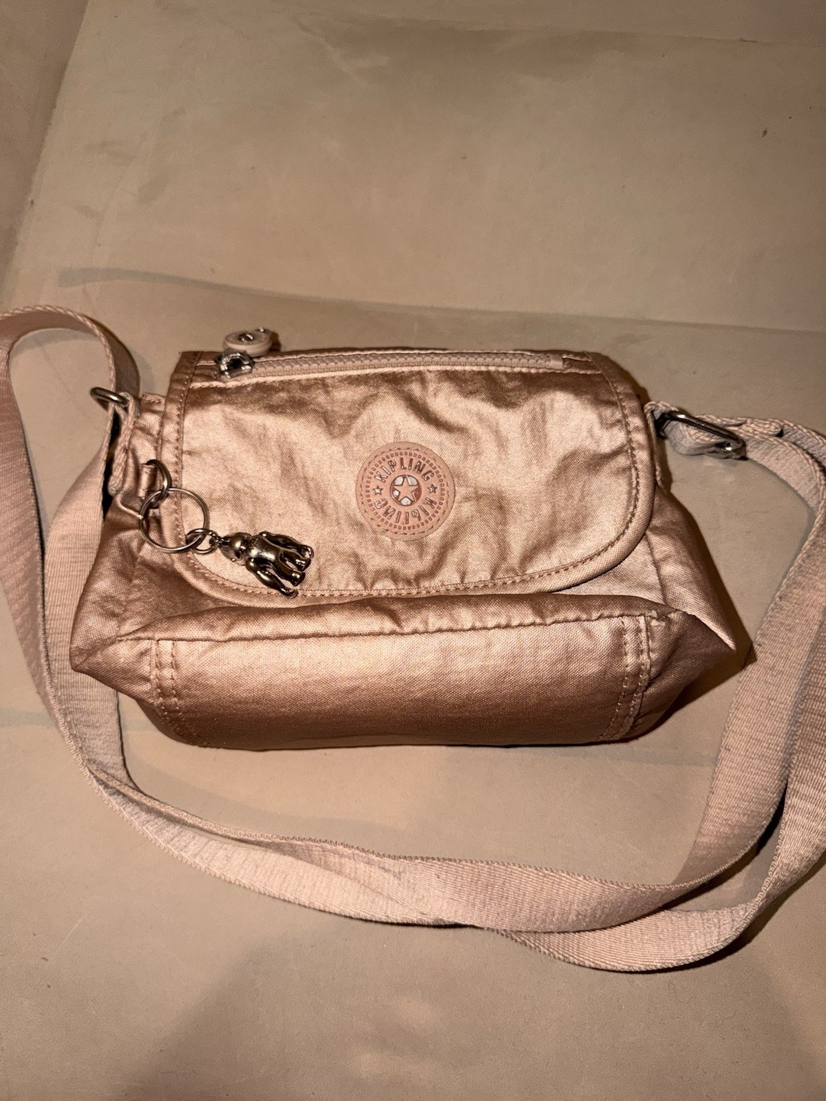 Kipling Sabian Crossbody Mini Bag Starry Gold Metallic Color