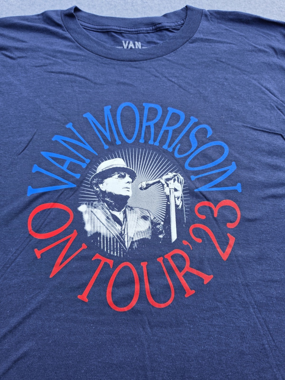 Van Morrison 2023 Us Tour Size XL Blue NWOT
