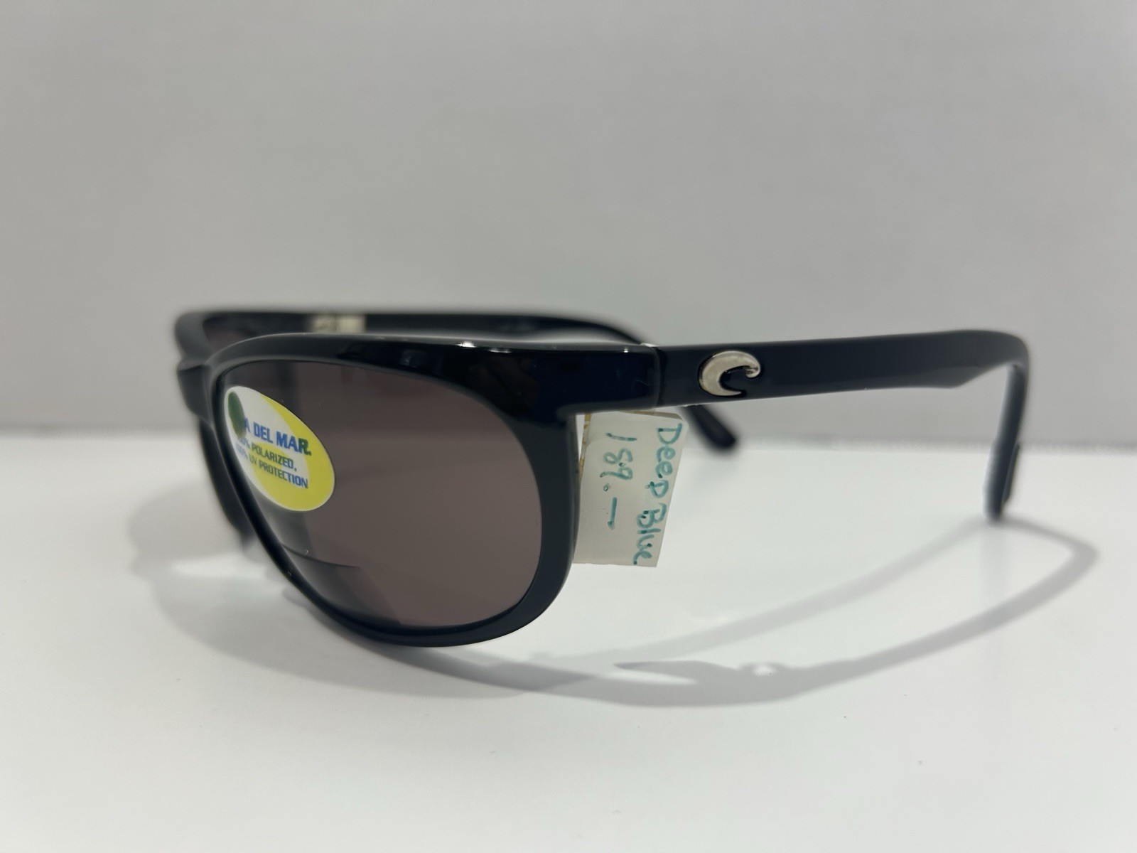 COSTA DEL MAR Deep Blue Lg READERS FOR MEN +1.75 Black Frame Grey Poly Bi-focal