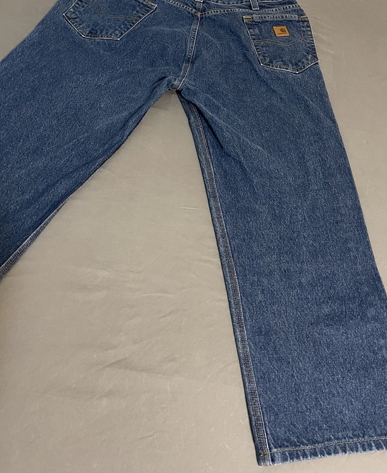 Carhartt B480 DVB Relaxed Fit Jeans Mens 40×32 Blue Denim Excellent
