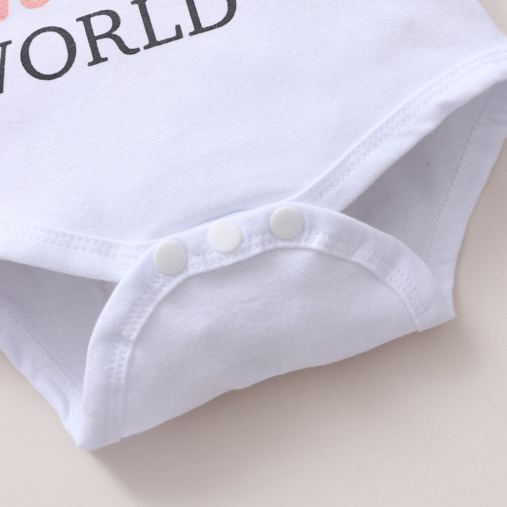 Newborn Baby Girl Clothes Romper Bodysuit Tops Pants Headband Infant Outfits Set