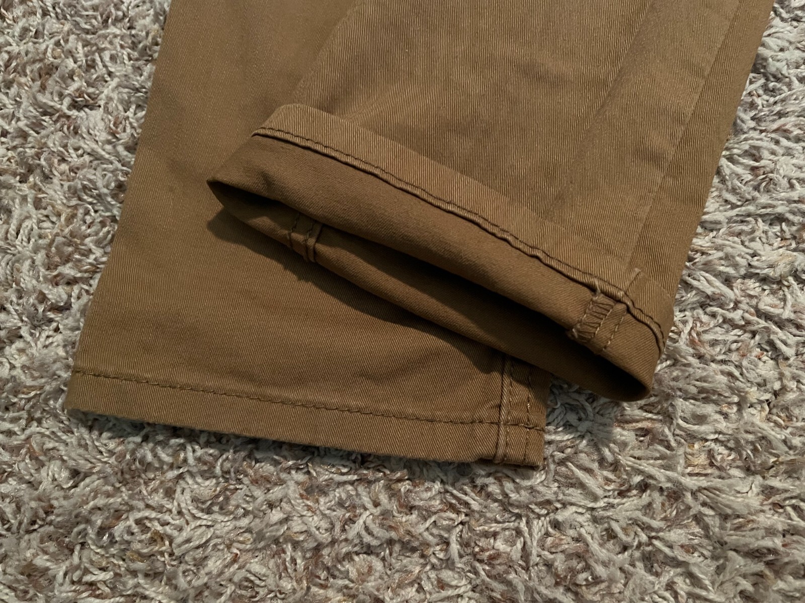 EUC Levi’s 502 PANTS Regular Tapered TAN Mens tag=29×30 (MEASURED 30×28) (9173)