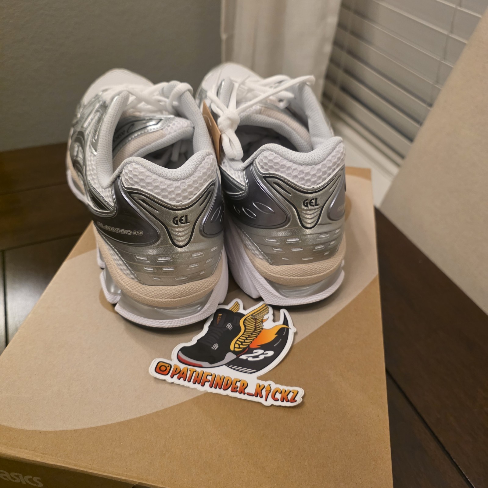 Size 13 – ASICS Gel Kayano 14 White Graphite Grey