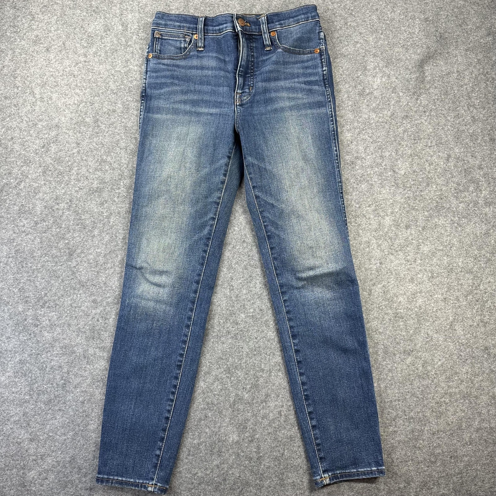 Madewell Jeans Womens 25P Blue 10 Inch High Rise Skinny Petite Denim 26×25