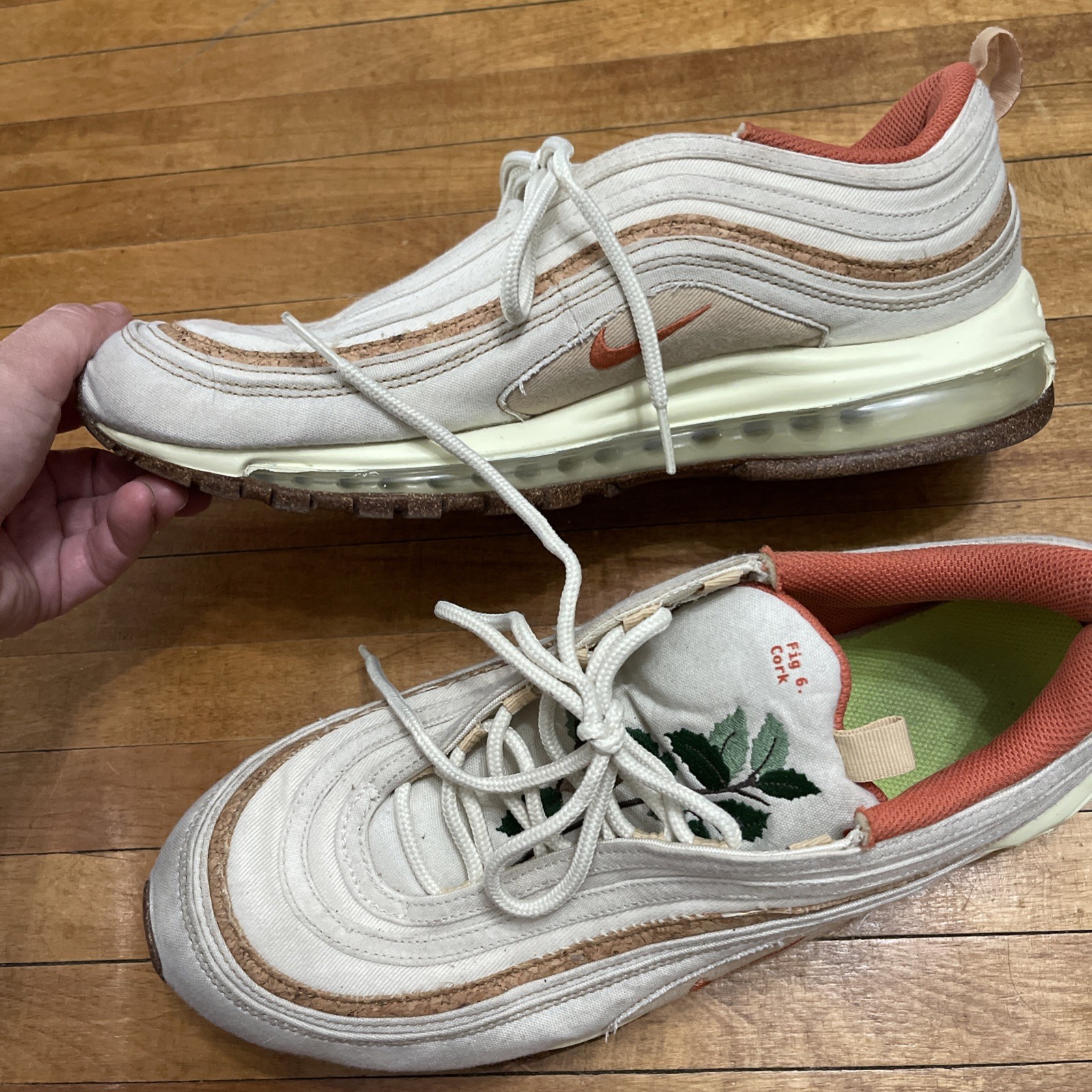 Nike Air Max 97 Coconut Milk Cork Limited Edition DC3986-100 Mens US 14 EU 47.5
