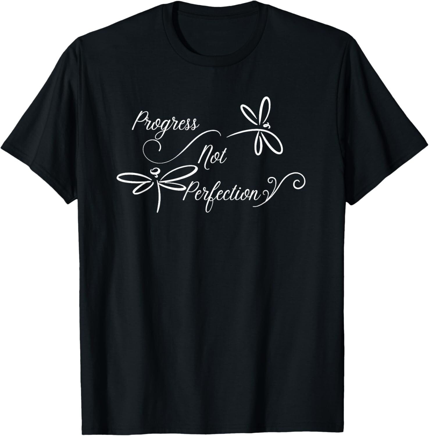 Progress Not Perfection Motivational Design Tee Gift Unisex T-Shirt