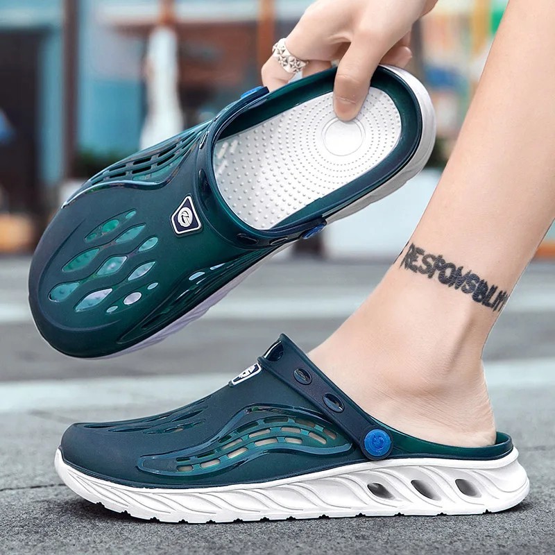 Summer Beach Jelly Shoes Men Women Soft Bottom Sandals Garden Clogs Slides