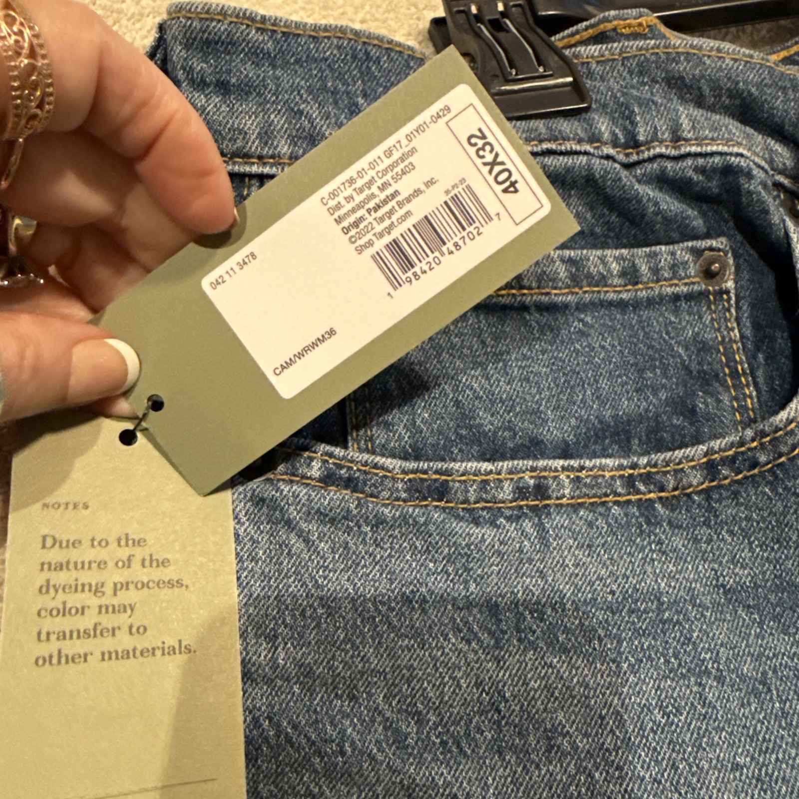 Goodfellow & Co. Men’s Jeans Straight Fit Recto 40×32 New W/Tags