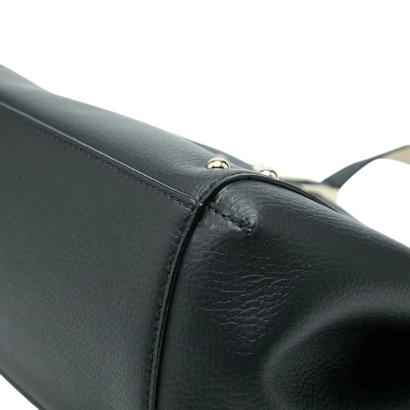 Kate Spade Handbag Shoulder Bag 2WAY Black Leather Ladies Used
