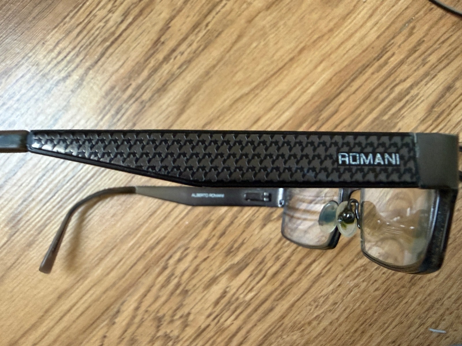 Alberto Romani AR 1009 GM Rectangular Eyeglasses 54-17-140 Black Frame