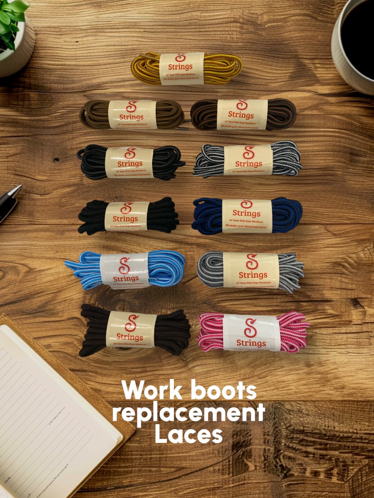Bootlaces Strong Work Boot Laces Timberland Replacement Strings 36″40″45″60″