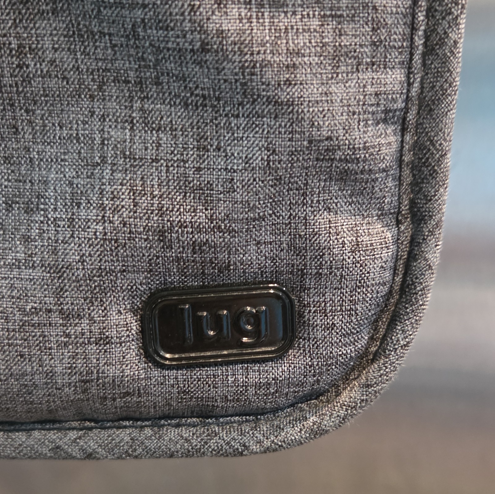 Lug Moped Gray Crossbody Bag Turn-Lock Flap Zip Pockets Organizer Key Holder
