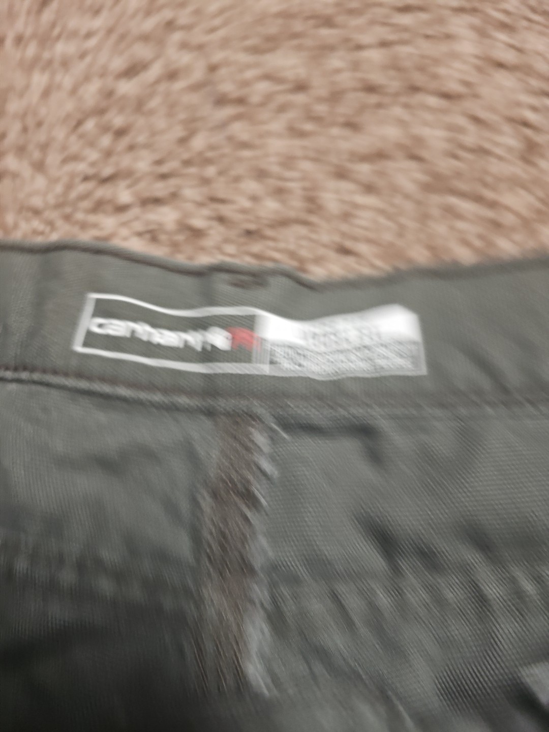 Carhartt FR Pants Men’s 34×32 Moss Green Midweight Canvas Flame Resistant Used
