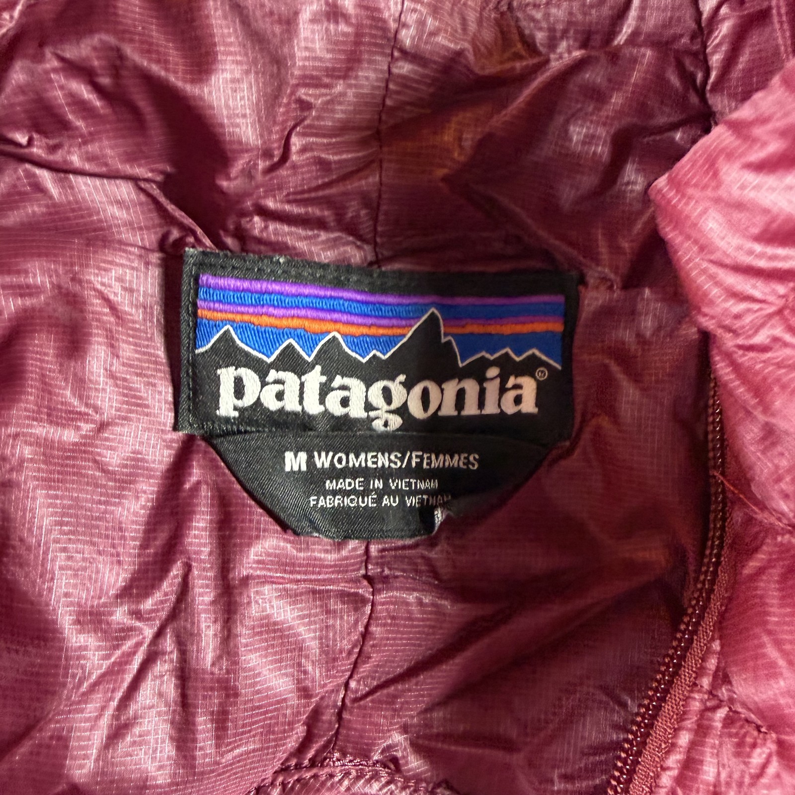 Patagonia Nano Puff Jacket Womens Medium Pink Full Zip Quilted Outdoor READ