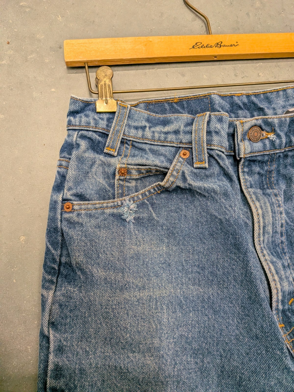 Levi’s 517 Men’s Orange Tab Jeans Bootcut 32×30 90s Vintage, USA, Cowboy Cut