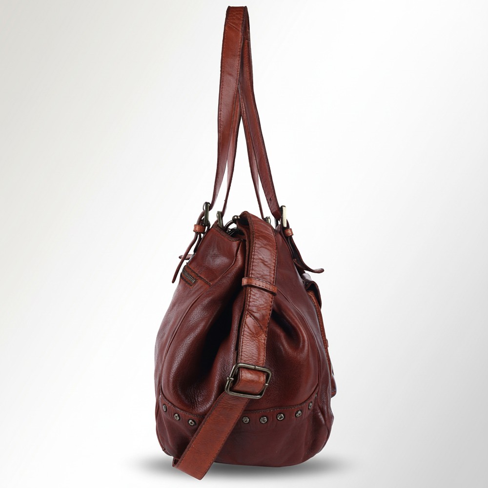 SW Spaghetti Western Swc126Cg Tote Vintage Handmade Drum Dyed Genuine European
