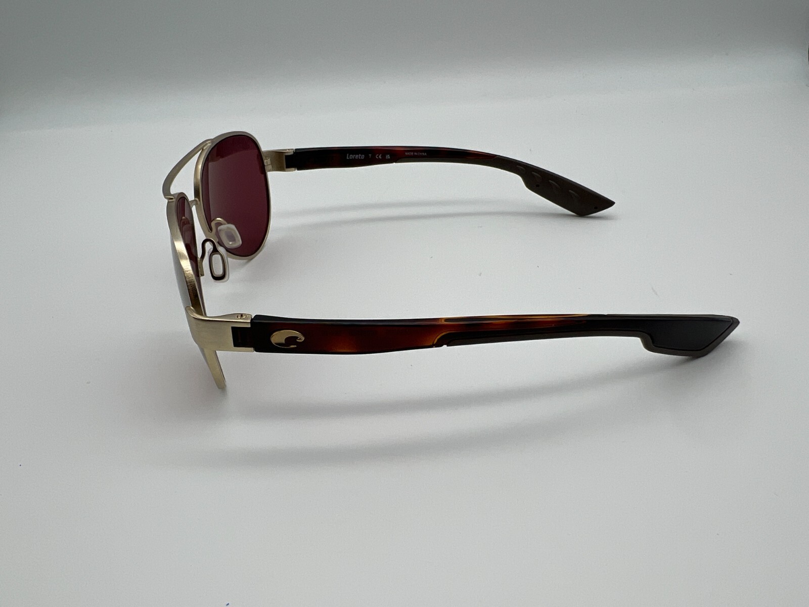 NEW Costa Del Mar LORETO Polarized Sunglasses Brushed Gold/Gold Mirror Glass 580