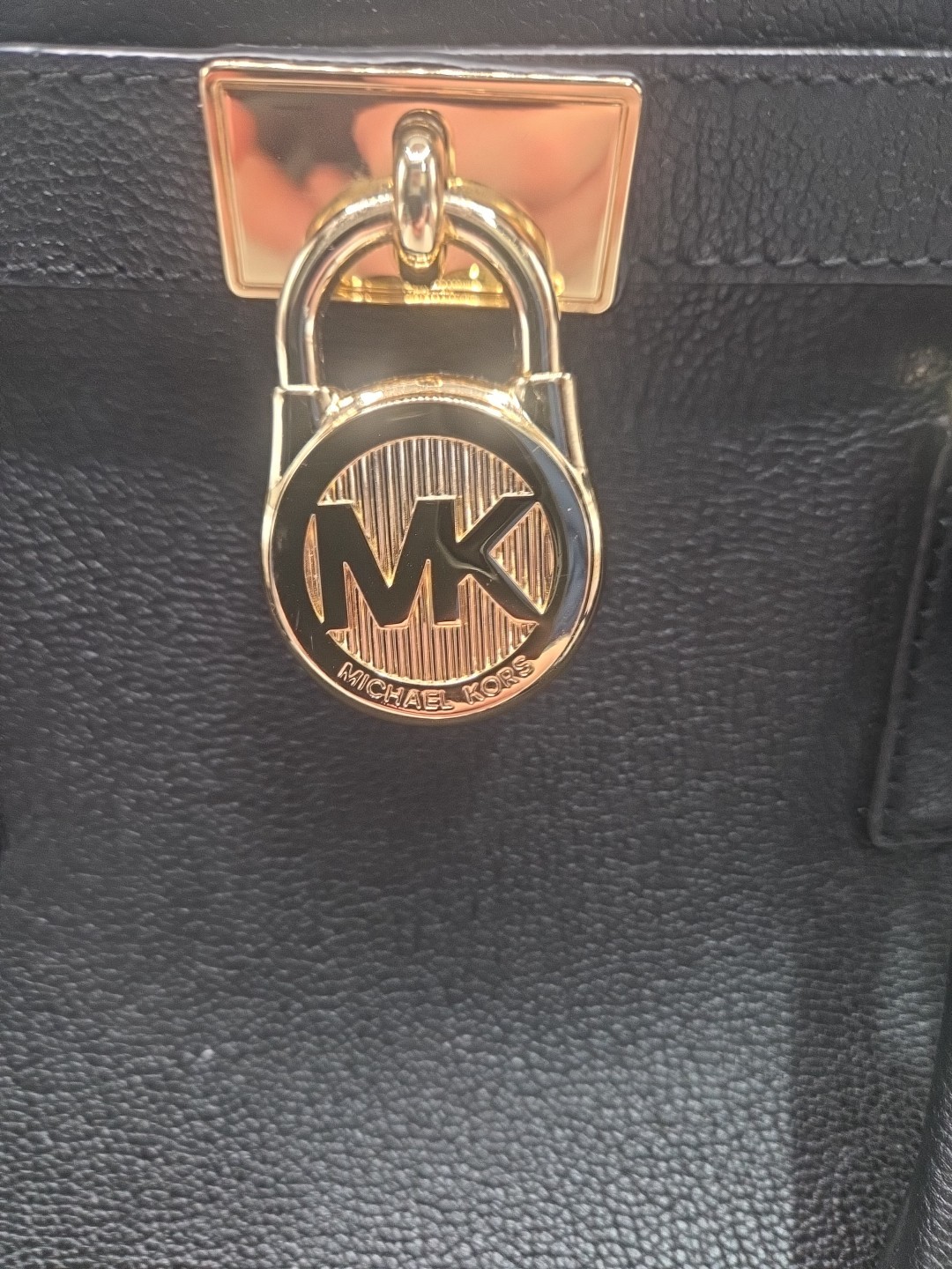 Michael Kors Medium Hamilton Saffiano Leather East West Satchel NWOT Lock &key