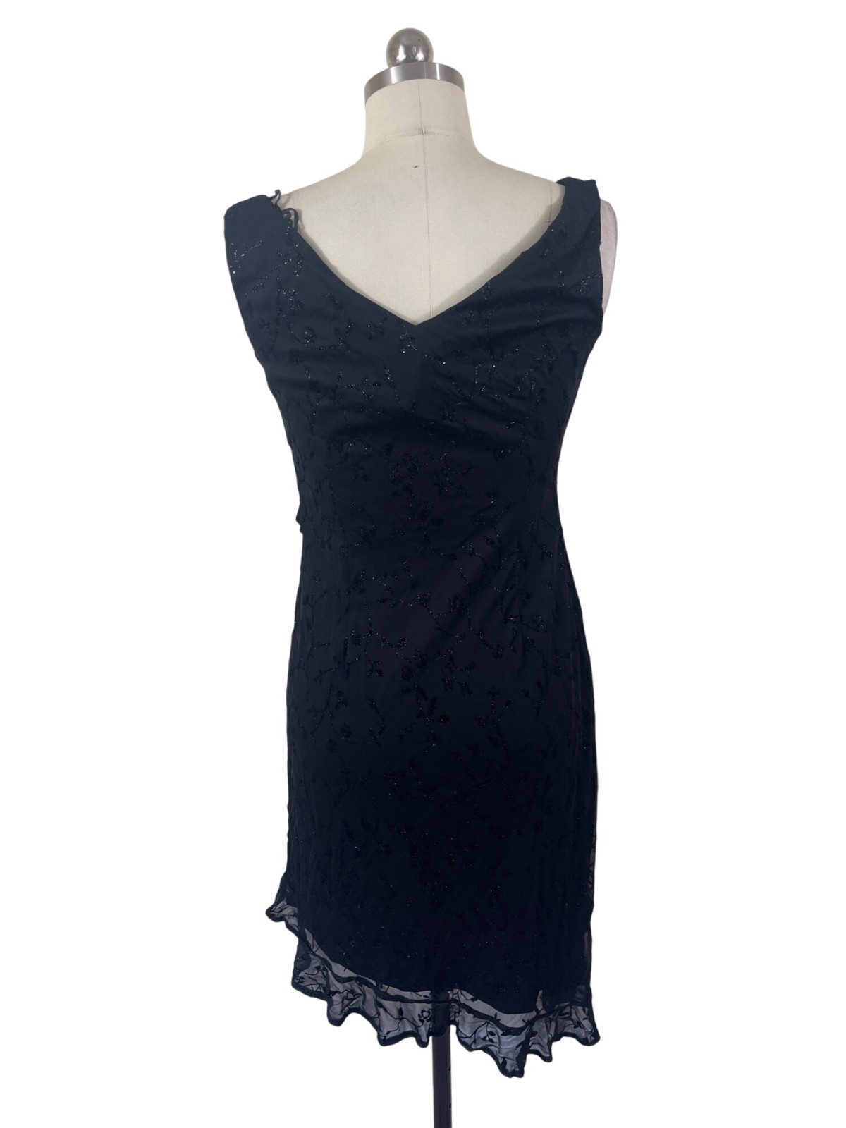 Breakin Loose Y2K Black Evening Cocktail Dress Womens 9/10 Whimisgoth