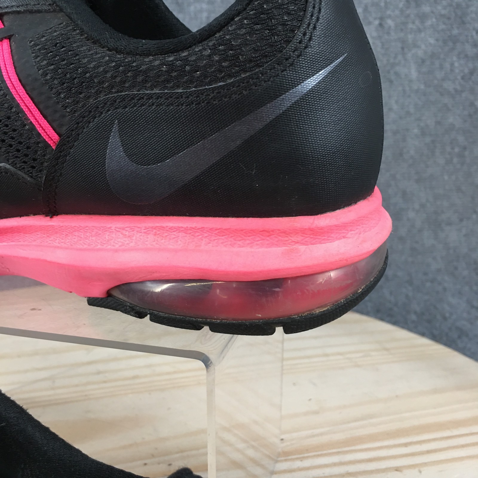 Nike Air Max Dynasty Running Shoes Womens 10 M Sneakers 816748-003 Black Pink