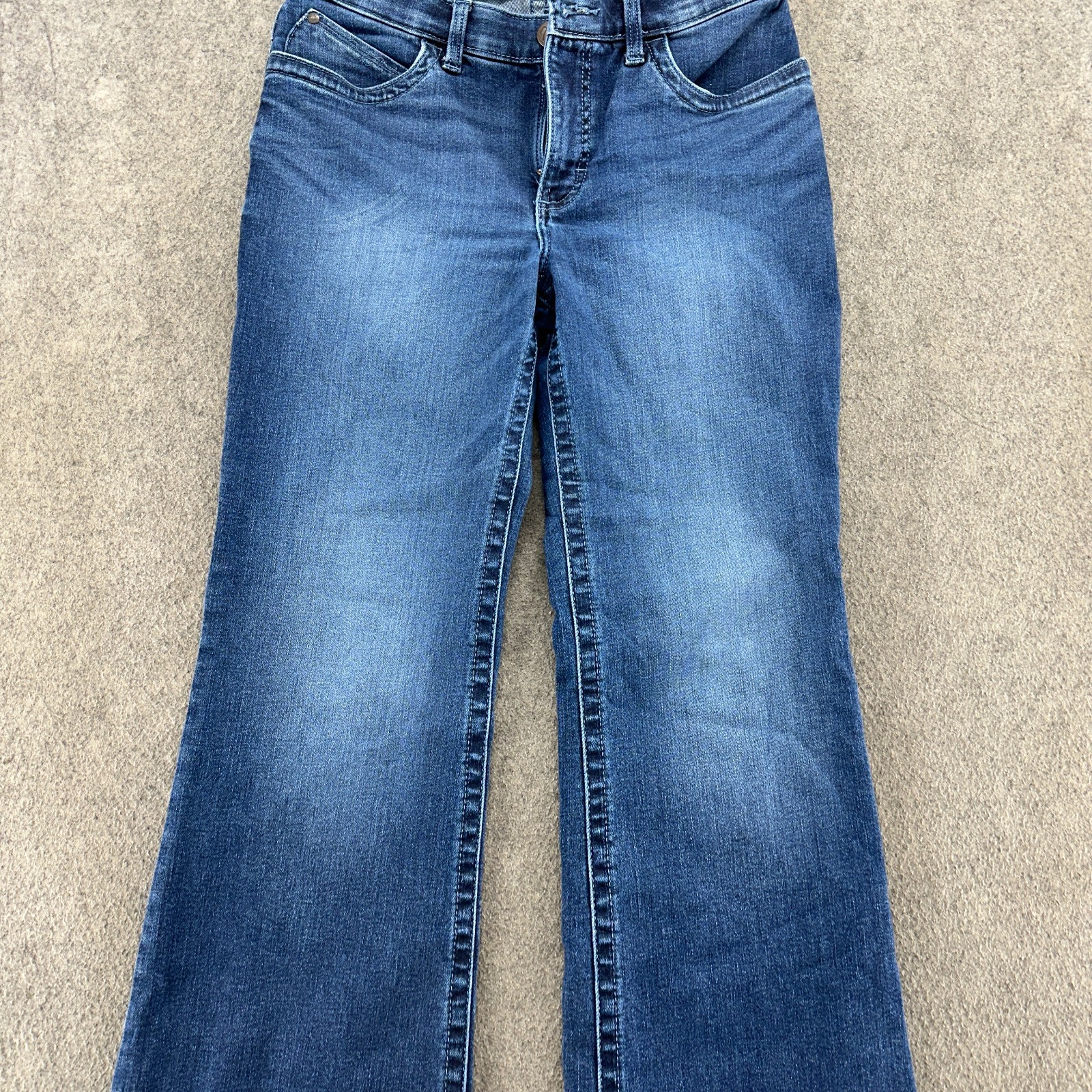 Wrangler Willow Jeans Womens 29×32 Blue Dark Wash Ultimate Riding Straight Leg