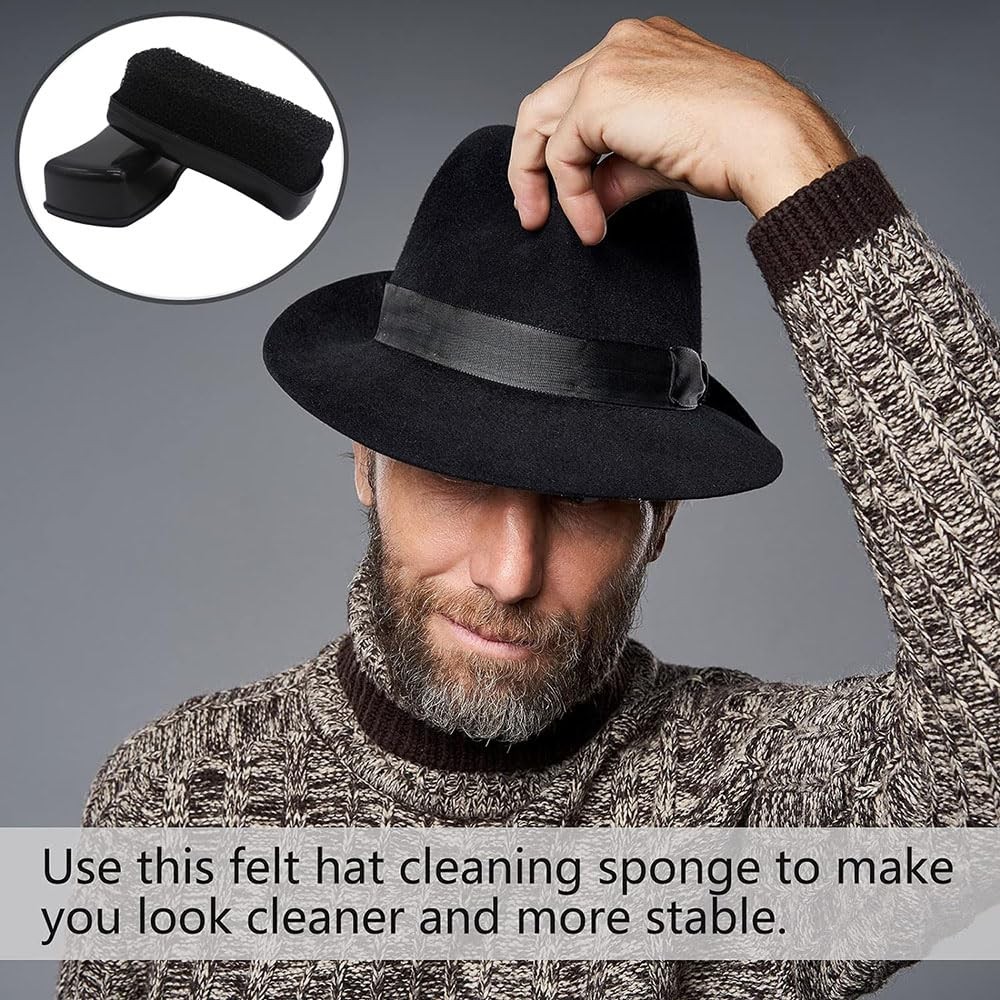 10Pcs Cowboy Hat Cover and One Sponge Hat Brush Felt Hat Cleaner Hat Protecto…