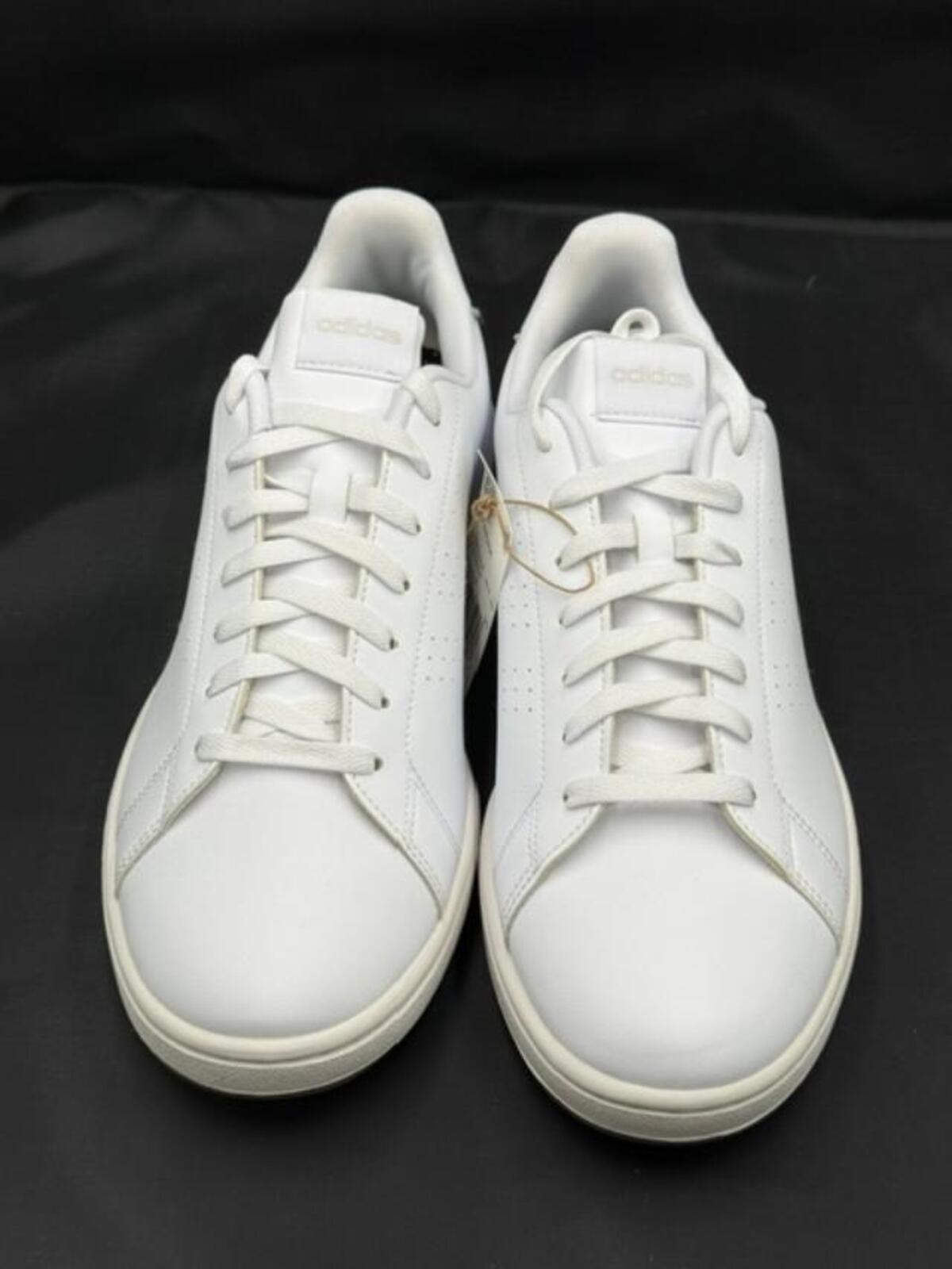 Adidas Advantage White Lace-Up Sneakers Size 11.5 US