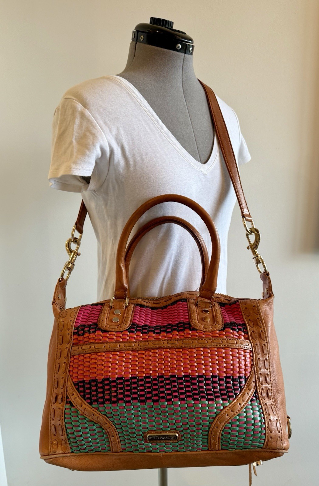 Rebecca Minkoff Multi-Weave M.A.B. Mini Bombe Shoulder/Hand Bag MAB H339I84C