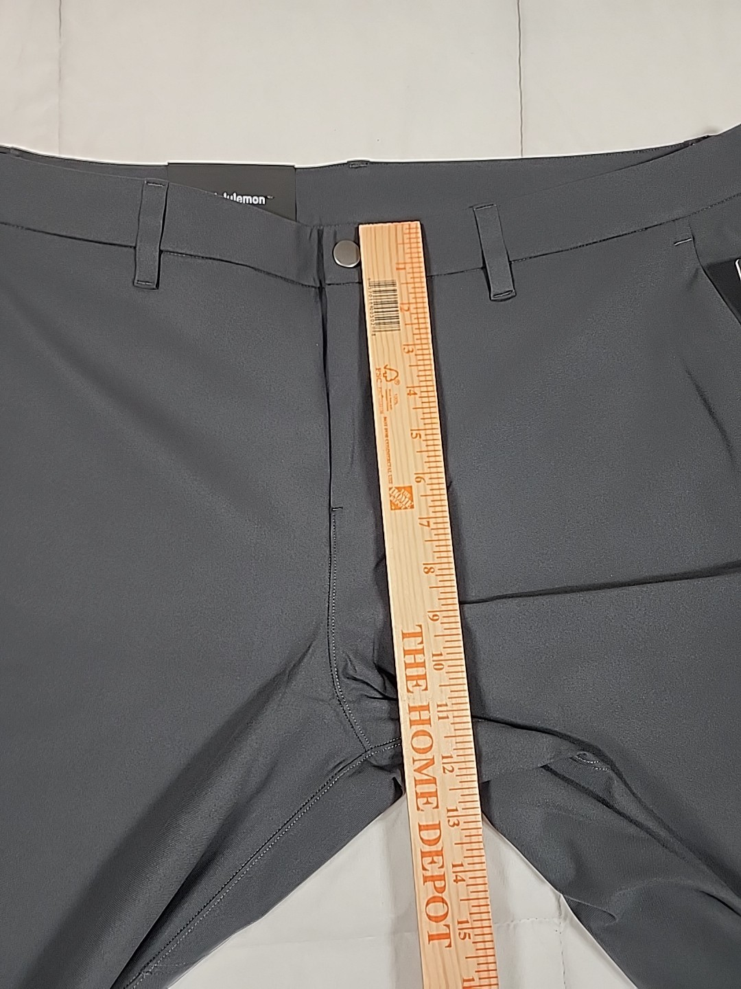 38×32 Lululemon ABC Trouser Classic Fit Warpstreme Men’s Pants Color Obsidian