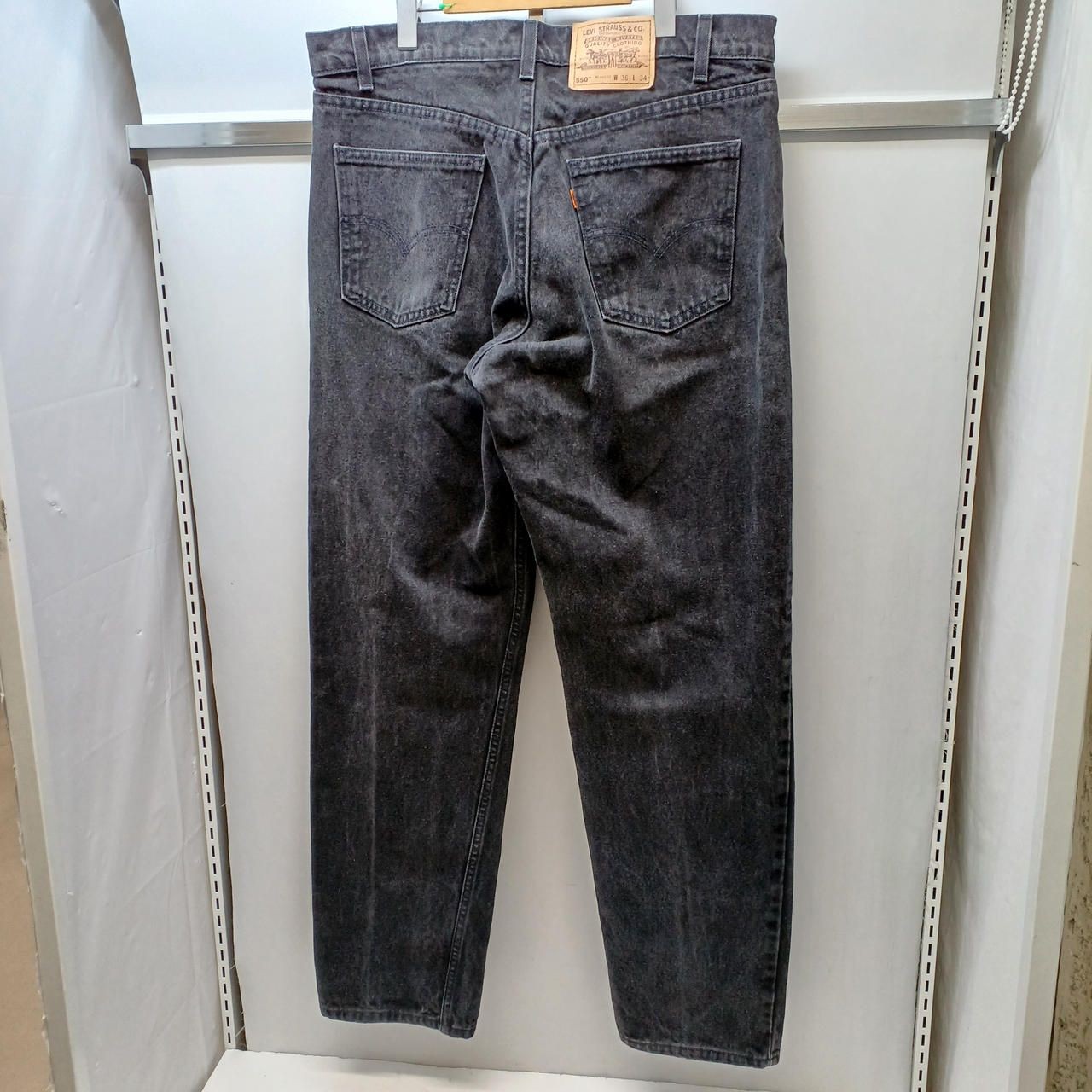 LEVI’S 550 Denim Pants Black 3634 Made in USA 585 1297 81790 Used