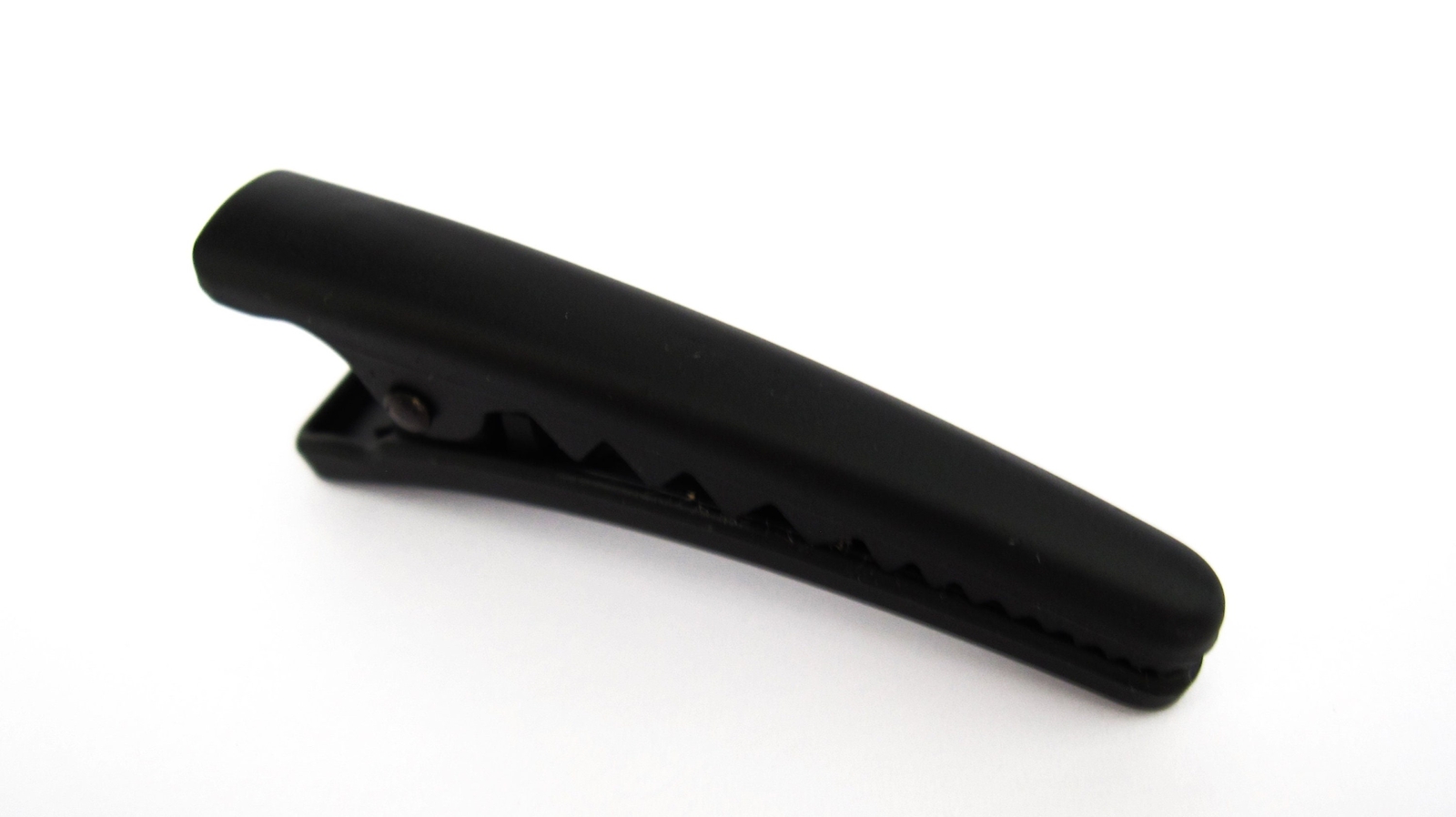 2 1/4 inch black auburn golden acrylic alligator hair clip fine thin hair
