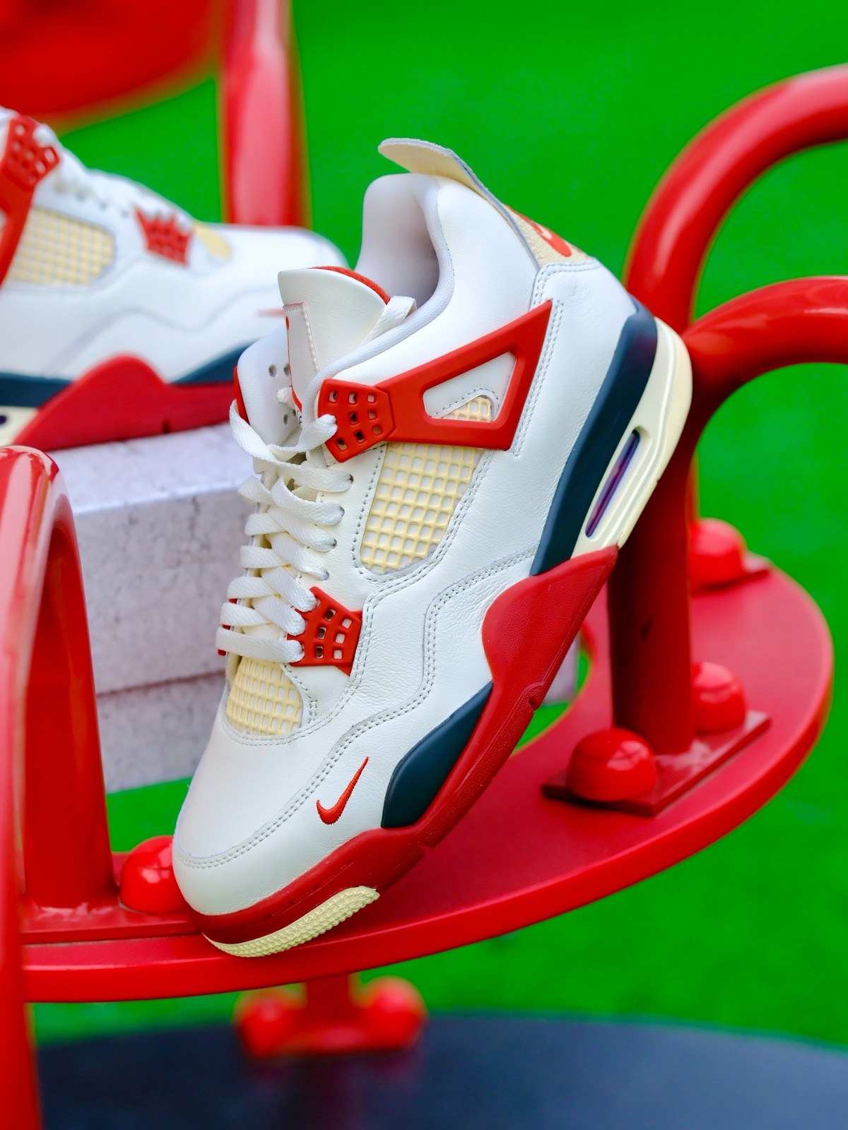 Nigel Sylvester x Air Jordan 4 Retro OG SP ‘Brick After Brick’ Sneakers Shoes Me