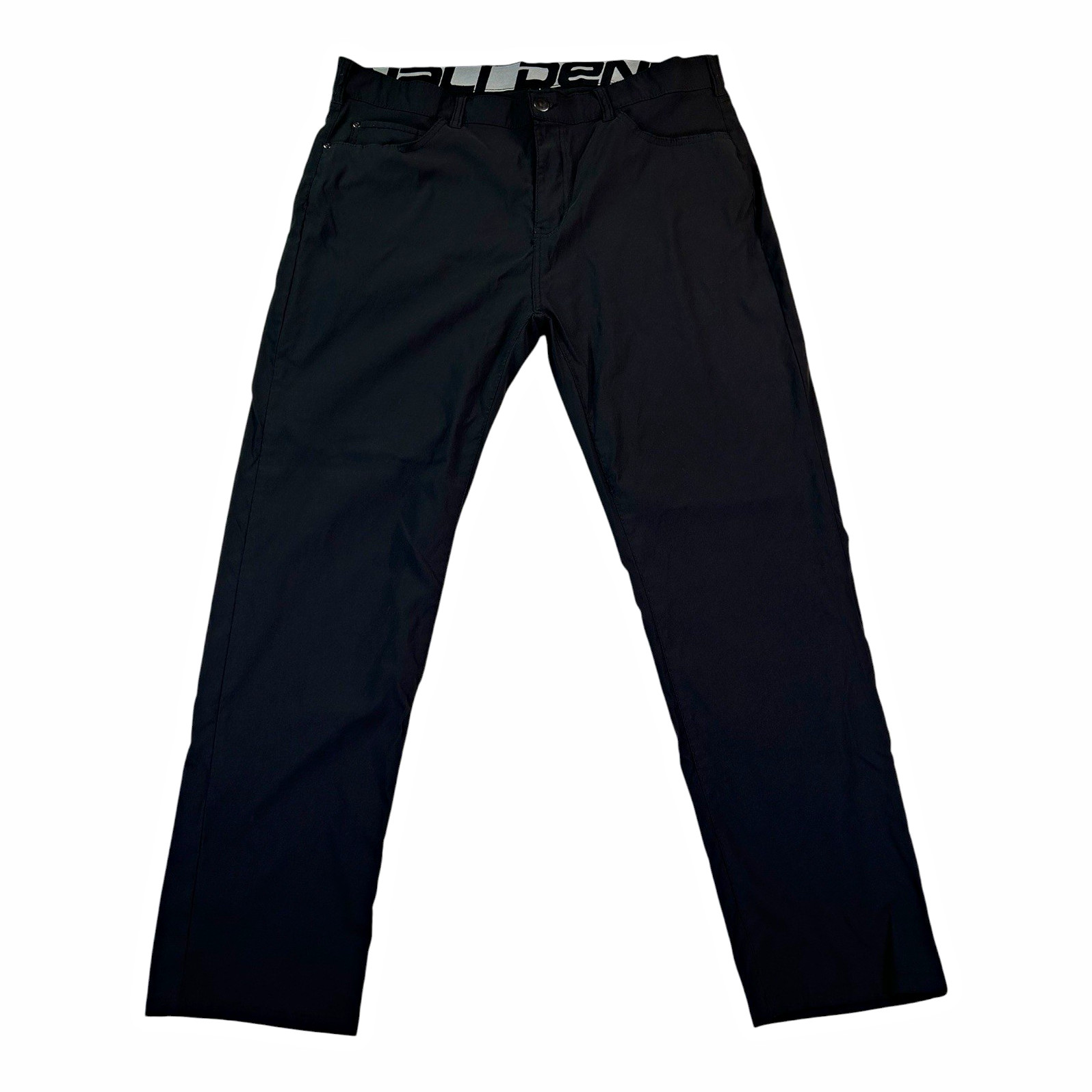 Men’s Denali Black Pants 38W Regular Fit Flat Front Golf Gorpcore Workwear