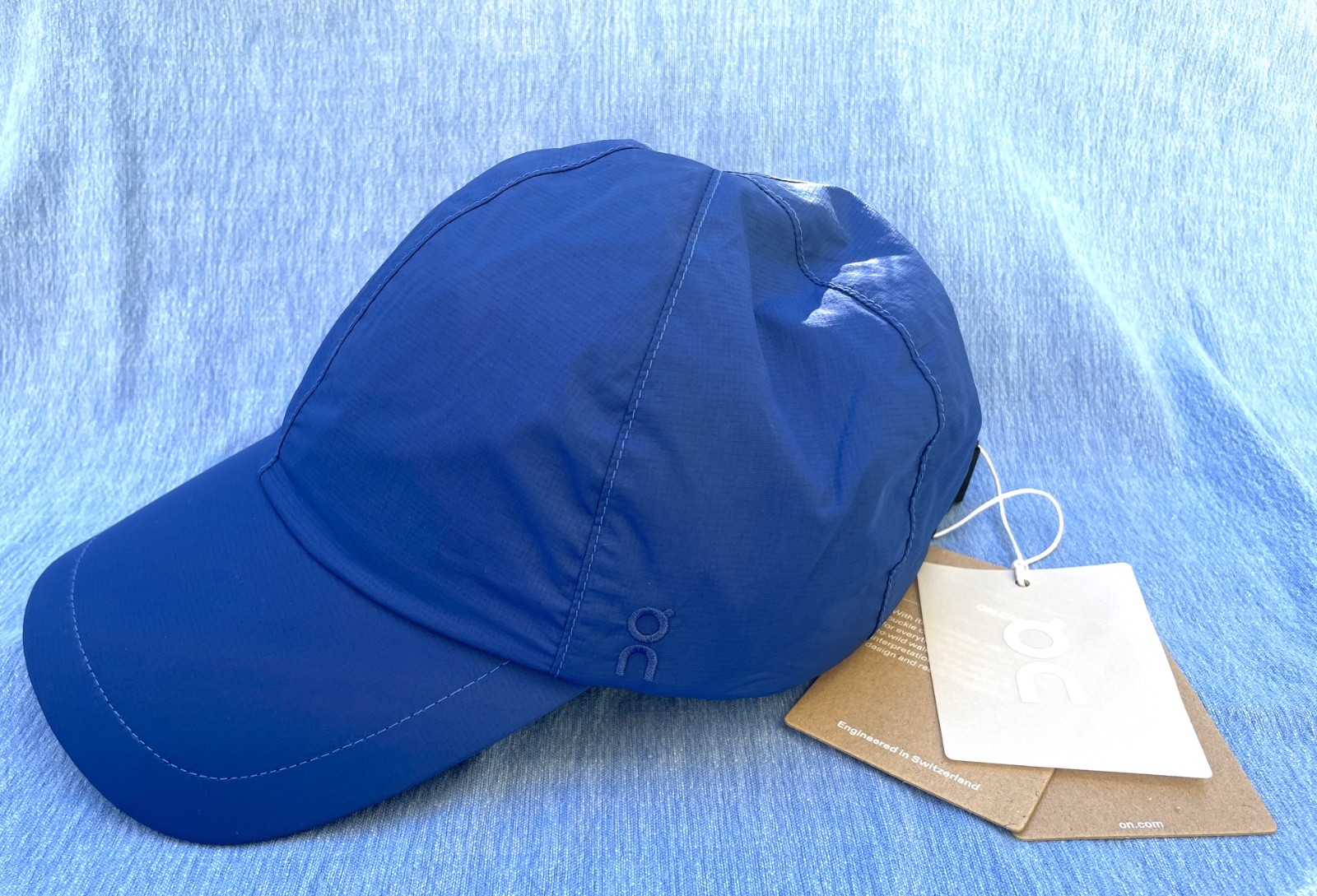 ‘On Cap’ Indigo $45 Classic style cap All-day wear, Moisture-wicking, Adjust Fit
