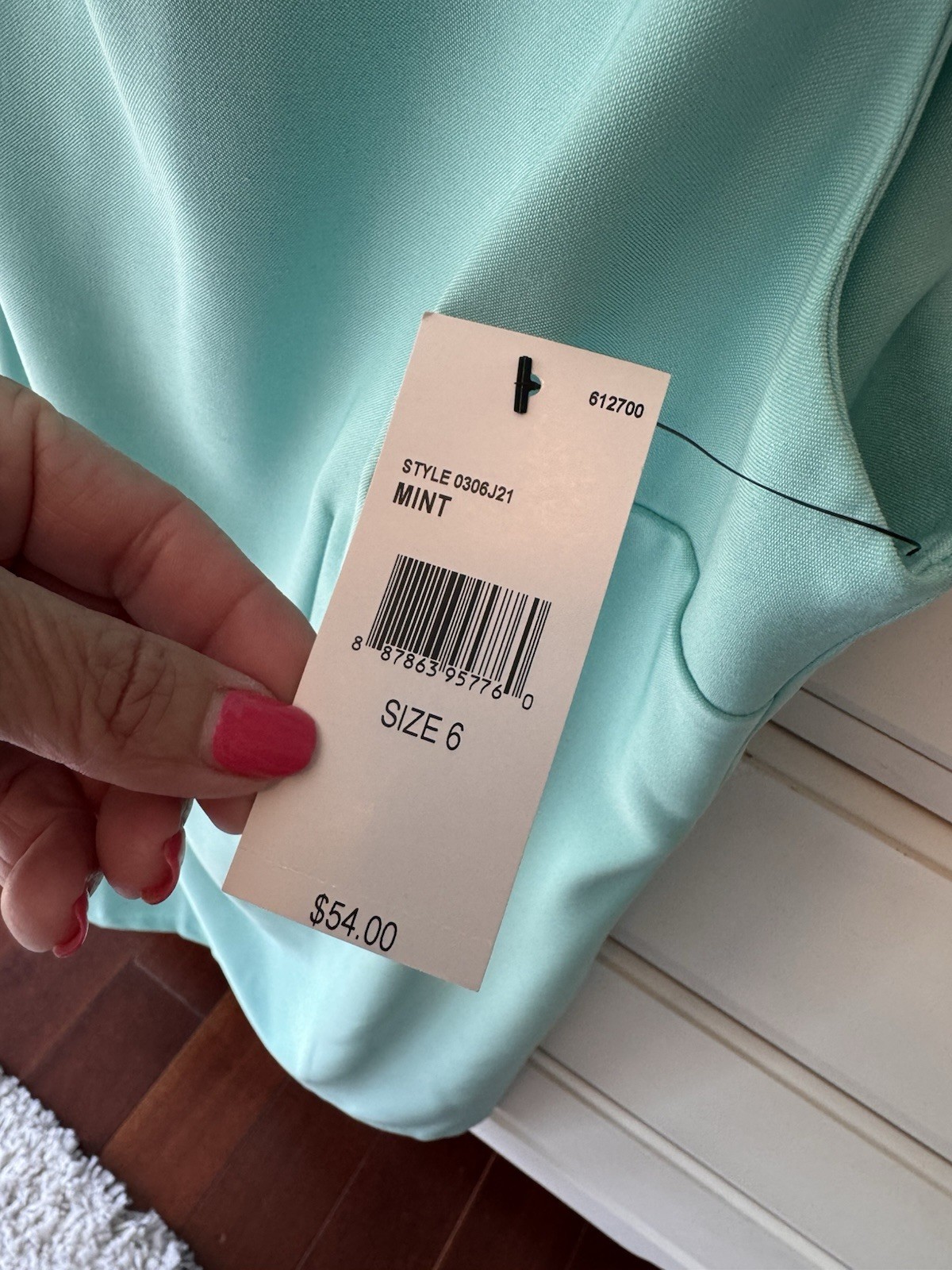 ALYX Mint Solid Sheath Dress Size 6 Sleeveless Round Neck Knee Length