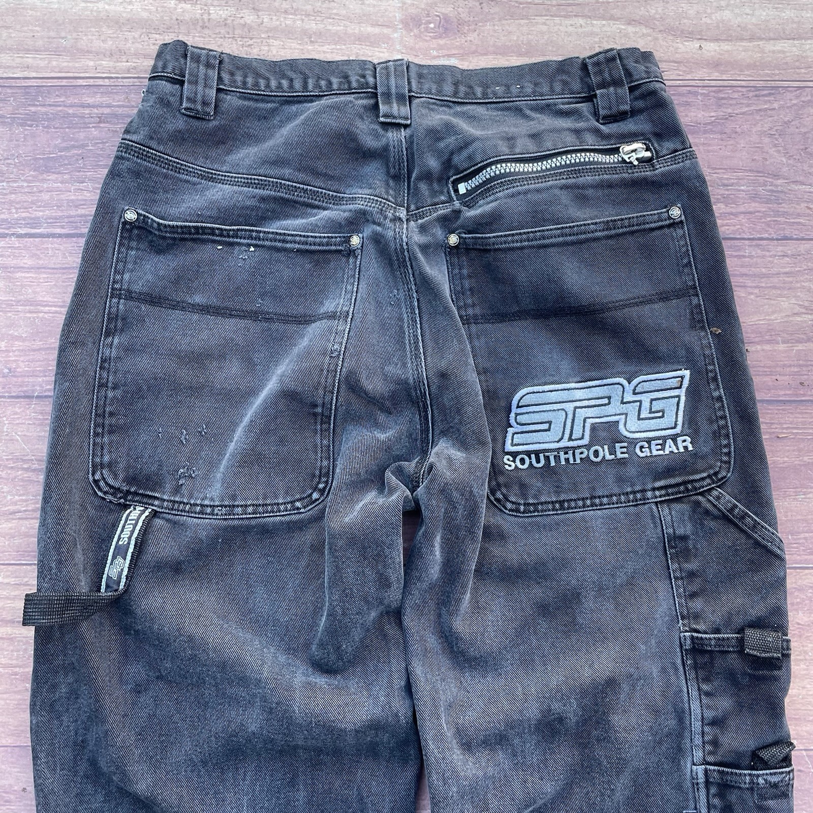 Vintage Y2K Southpole Carpenter Loop Baggy Style Skate Embroidered Jeans Mens 36