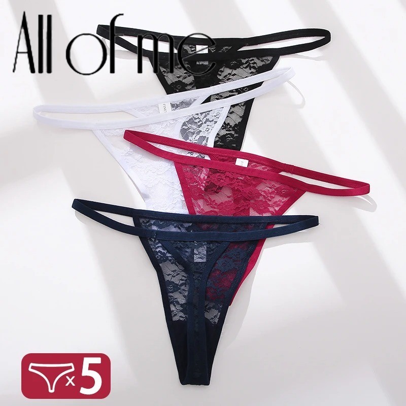 4 Pack Womens mini Thongs Micro G-String Sexy Silky Underwear Lingerie Panties
