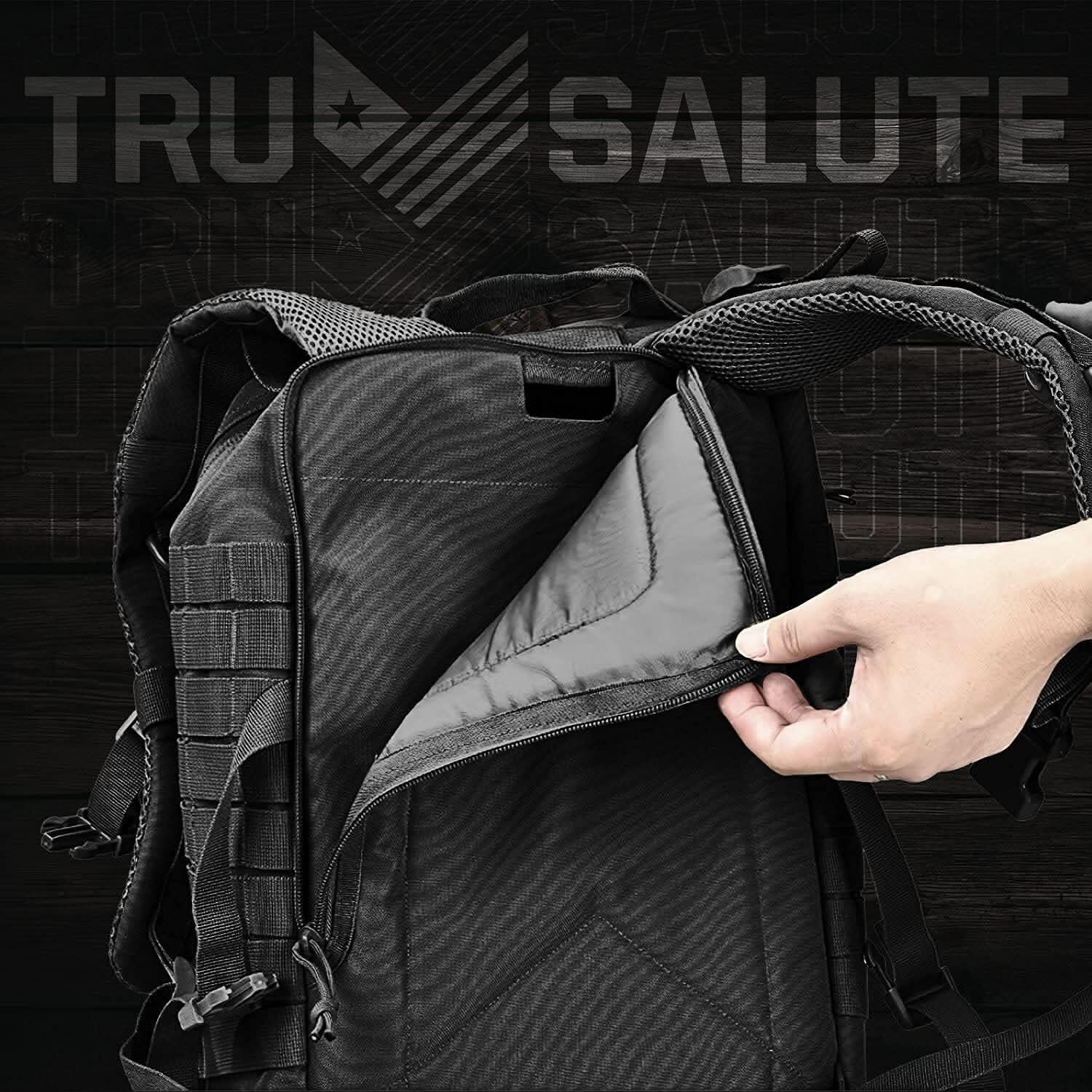 45L Large Military Tactical Backpack Army 3 Day Assault Pack Molle Bag Rucksack