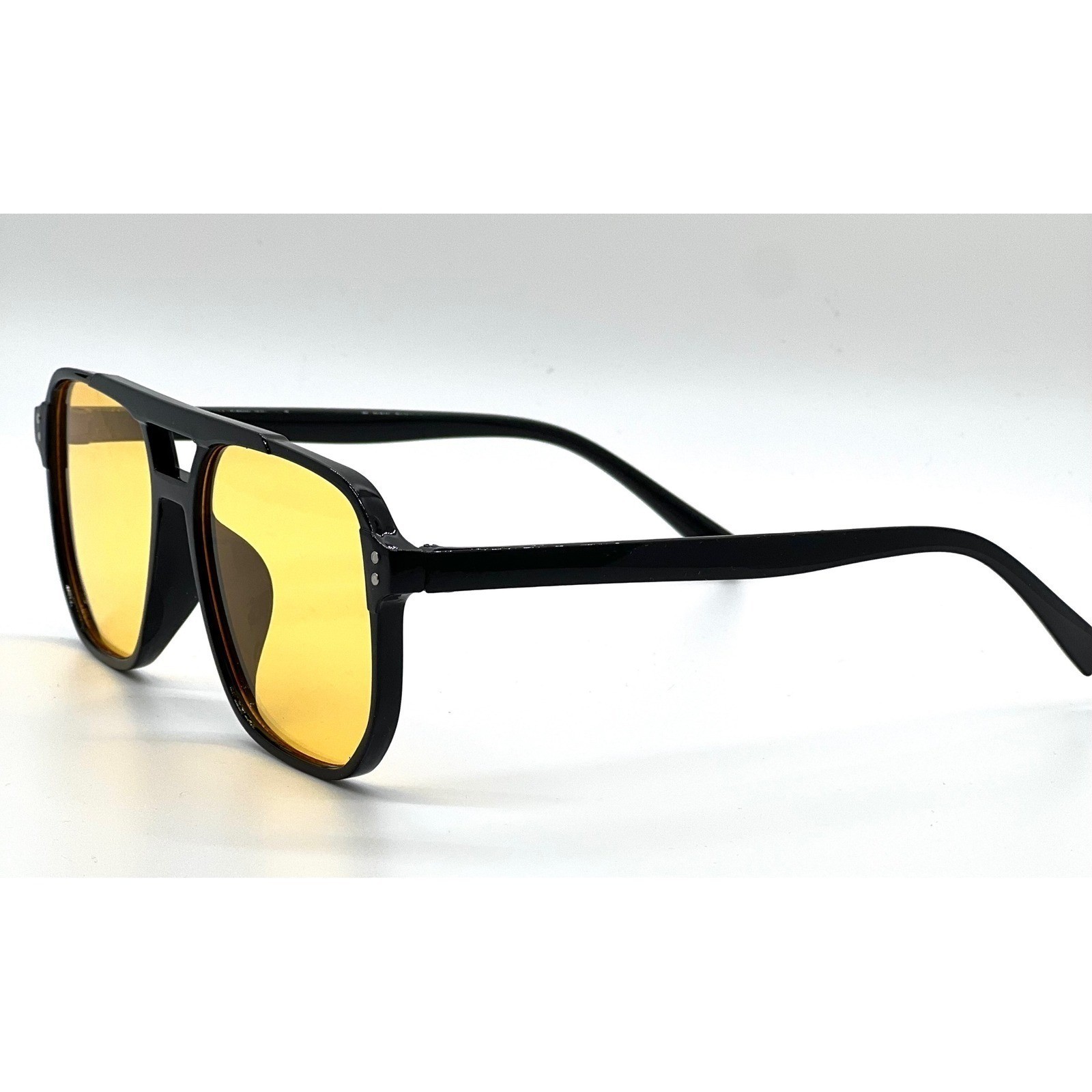 Men Retro Vintage 70s Sunglasses Yellow Lens Shades Street Wear Eye Glasses Hot