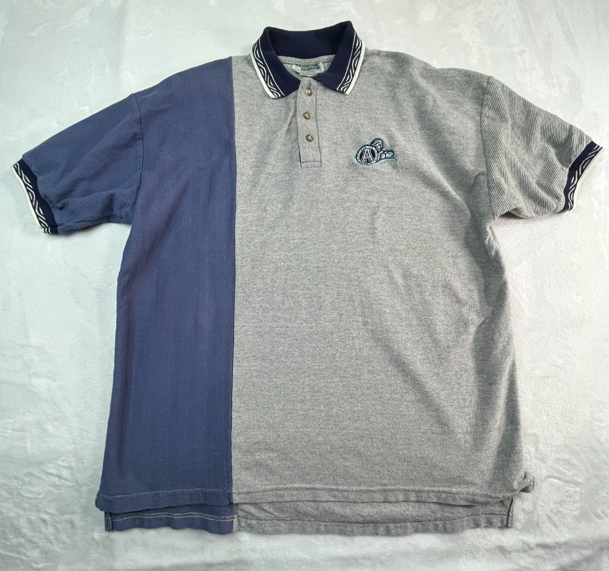 VTG Toronto Argonauts Labatt Blue Mens XL Polo Shirt Embroidered Gray