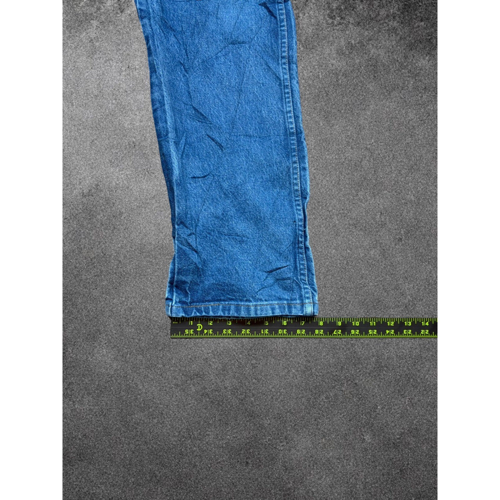 Wrangler Cowboy Cut Relaxed Fit Blue Jeans Mens 36x312High Rise Straight Leg